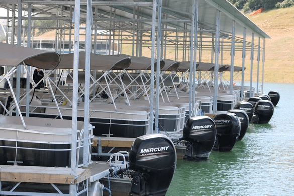 sunchaser pontoons with mercury motors